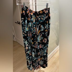 Beach pullover wideleg elastic pants w drawstring